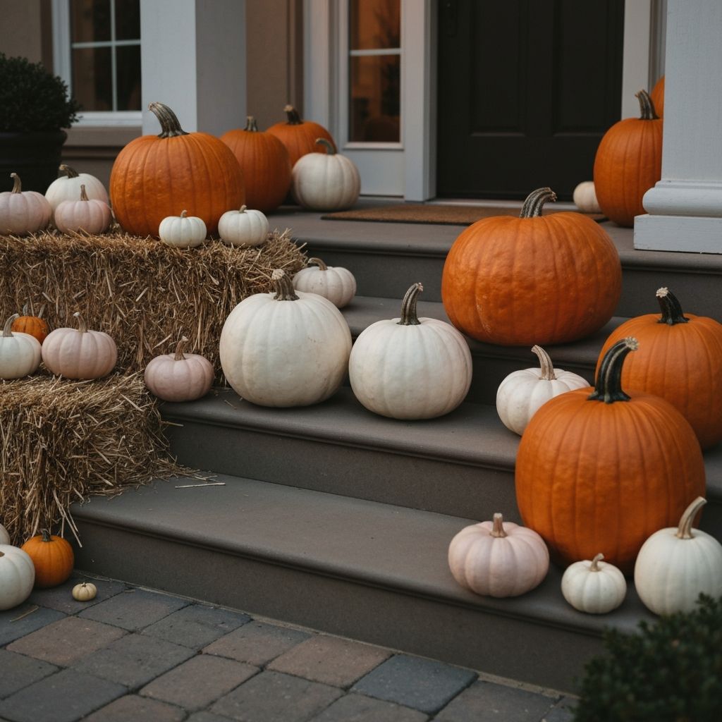 Styled pumpkin arrangement